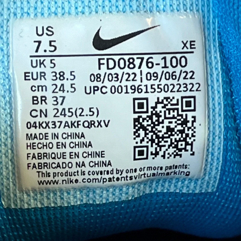 Nike Pegasus Trail 4 Womens 7.5 Running Shoes Pink Teal FD0876-100